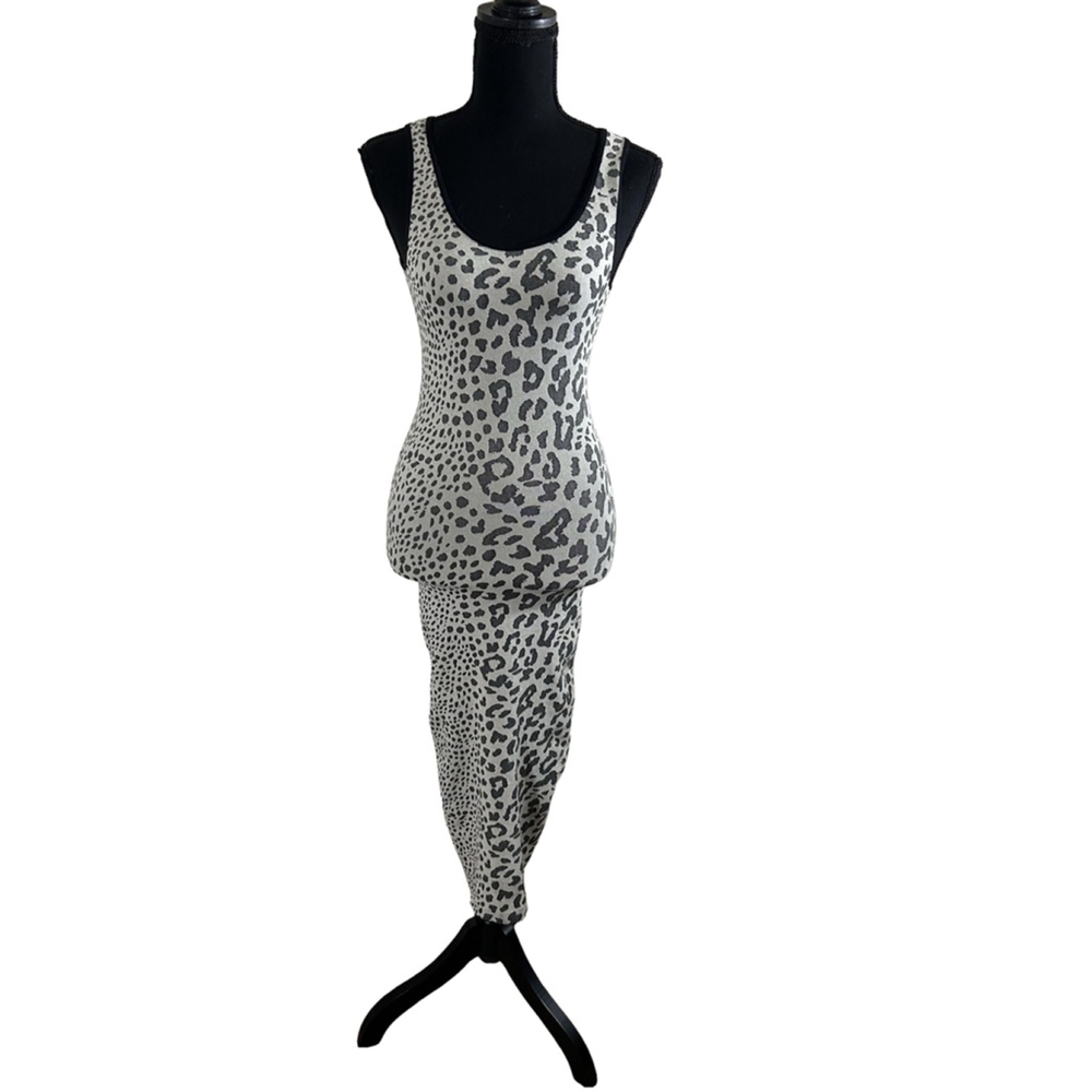 NWOT Women's 2b bebe Dress Size P/S Gray Leopard Print